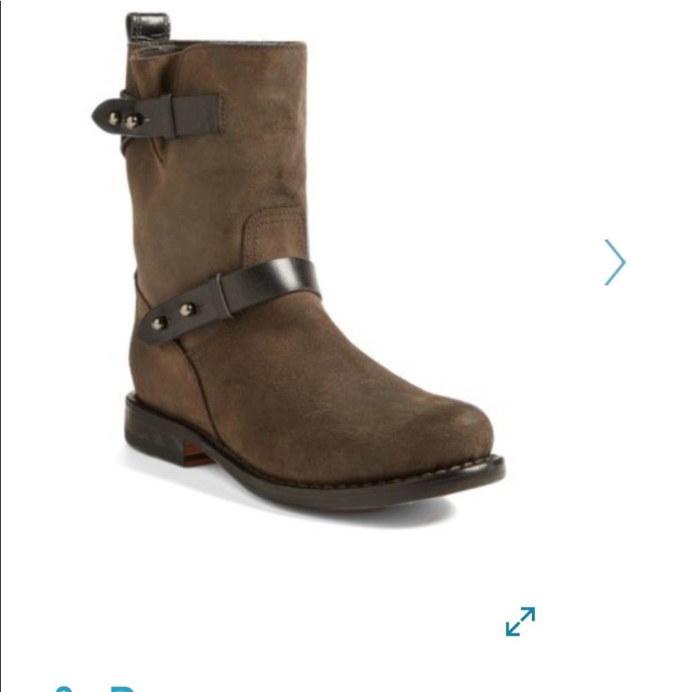 Rag & Bone Calfskin Moto Boot